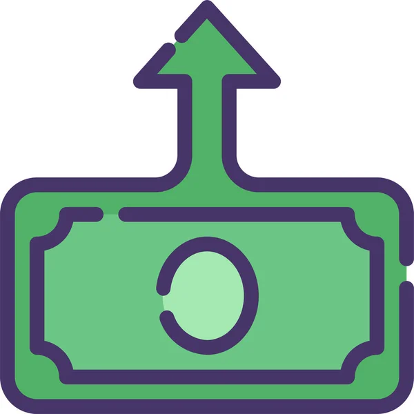 Ikona Podnikání Oblasti Účetnictví Vyplněném Stylu — Stockový vektor