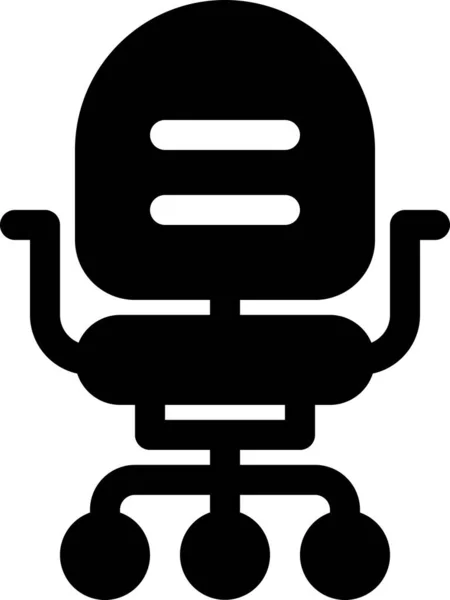 Business Chair Company Icon Solid Style — 스톡 벡터