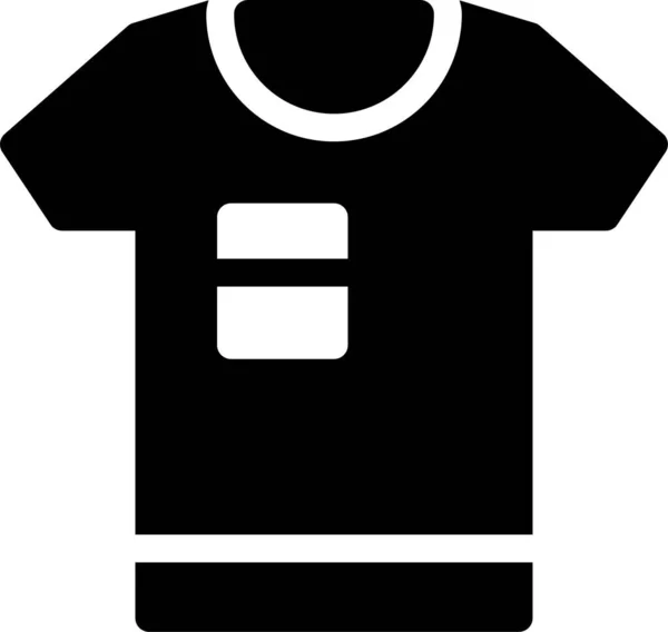 Icono Del Kit Jersey Ropa Estilo Sólido — Vector de stock