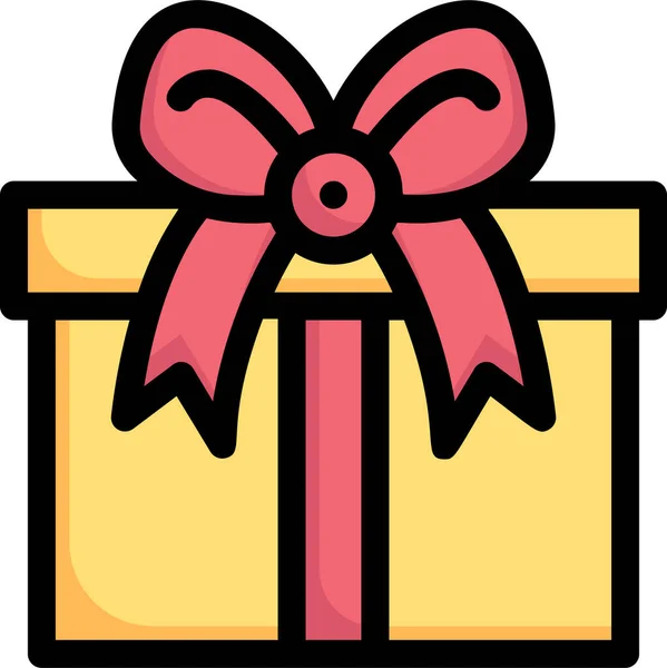 Rabatt Geschenk Box Geschenk Symbol — Stockvektor