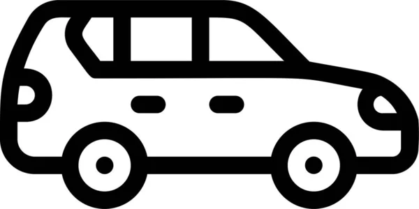 車両モード輸送カテゴリの自動車ハッチバック車の高級車のアイコン — ストックベクタ