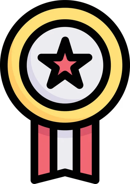 Emblema Ícone Medalha Marketing Internet —  Vetores de Stock