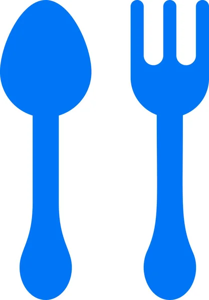 Restaurante Café Tenedor Icono — Archivo Imágenes Vectoriales