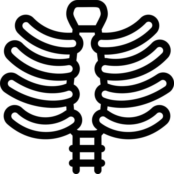 Иконка Груди Анатомии — стоковый вектор