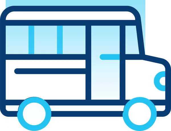 Icône Apprentissage Éducation Par Autobus Dans Catégorie Éducation École Apprentissage — Image vectorielle