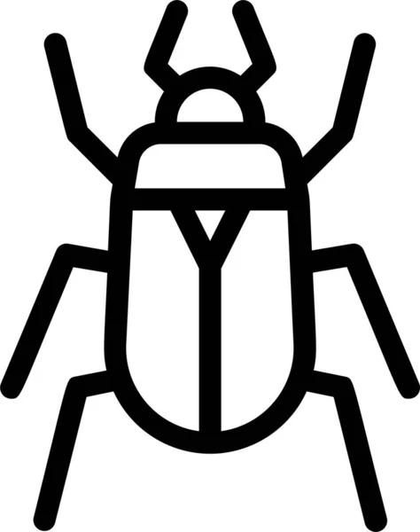 Bug Chafer Insect Icon Spring Category — 图库矢量图片