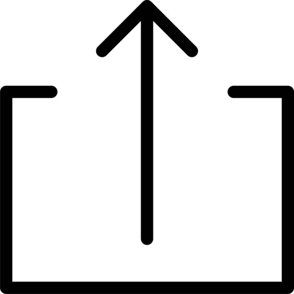 アウトラインスタイルの矢印方向ポインタアイコン — ストックベクタ