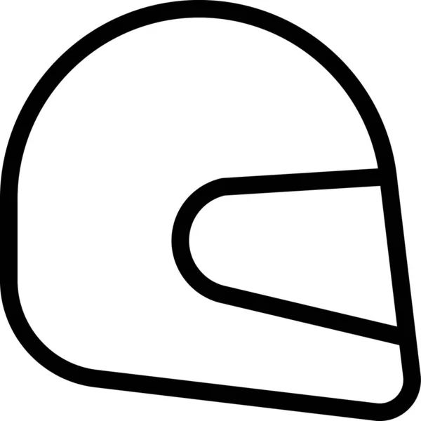 Belt Helmet Protection Icon Outline Style — 图库矢量图片