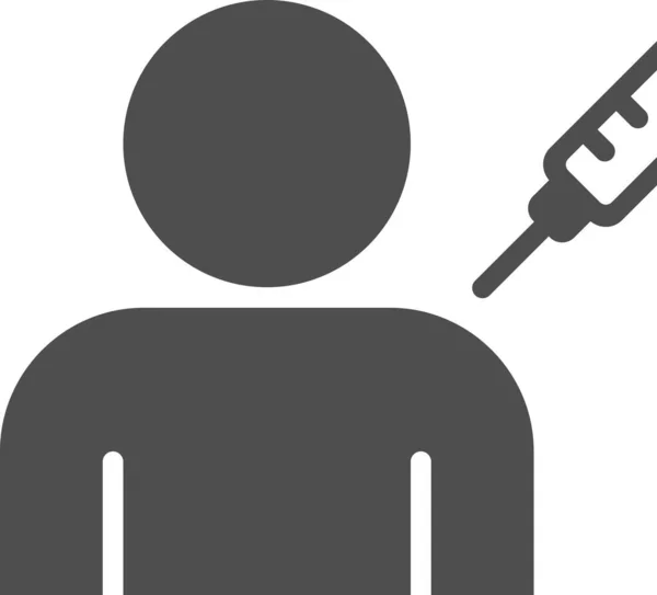 Vaccine Vaccination Syringe Icon — Stock vektor