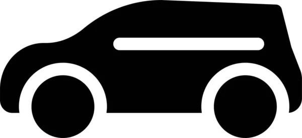 Auto Auto Veřejná Ikona Pevném Stylu — Stockový vektor