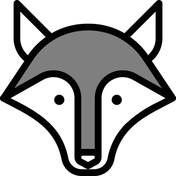 Živočišný Masožravec Kreslený Ikona Kategorii Zvířat — Stockový vektor