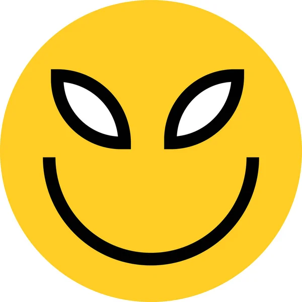 Emoji Emocje Istotne Ikona Płaskim Stylu — Wektor stockowy