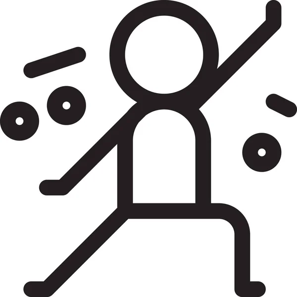 Celebration Dancing Disco Icon Outline Style — Stock vektor