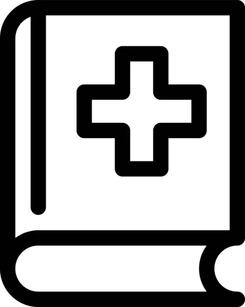Ikona Zdrowej Opieki Zdrowotnej Zarysie Stylu — Wektor stockowy