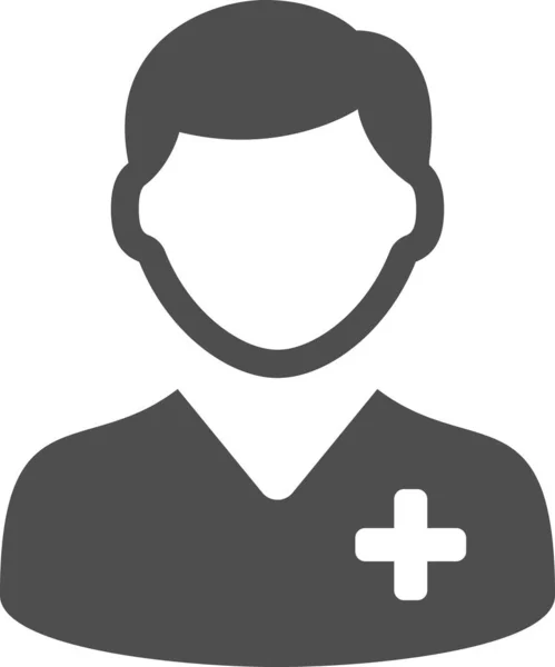 Dentist Male Nurse Pharmacist Icon — Stock Vector