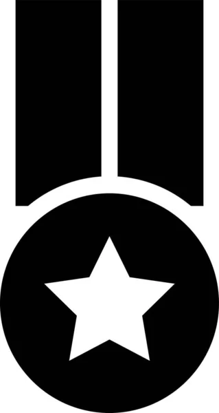 Ikona Jakości Odznaki Solidnym Stylu — Wektor stockowy