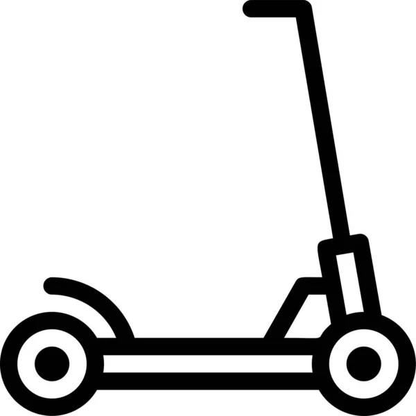 Icona Della Macchina Ciclistica Automobilistica Nella Categoria Veicoli Modi Trasporto — Vettoriale Stock