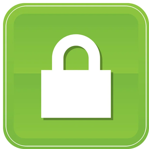 Lock Locked Password Icon Badge Style — Stock Vector