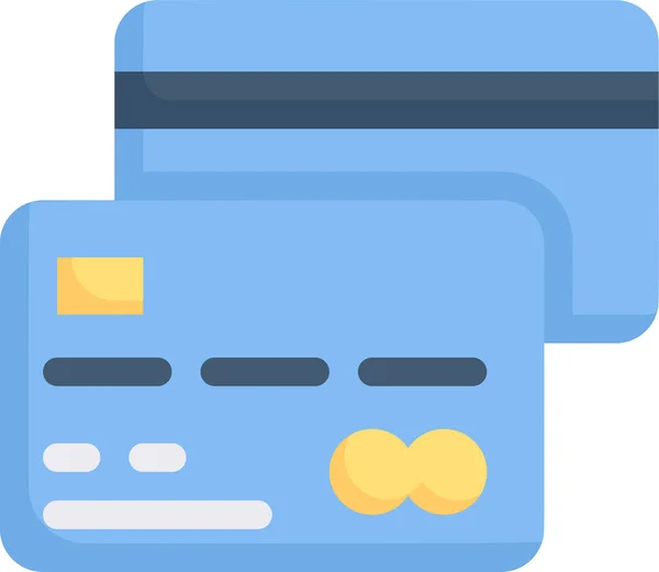 Tarjetas Crédito Descuento Método Pago Icono — Vector de stock