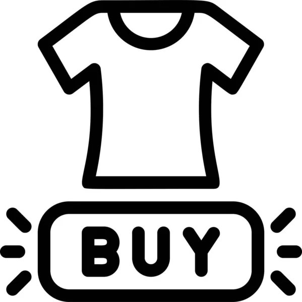 Comprar Producto Compras Online Icono Moda — Vector de stock