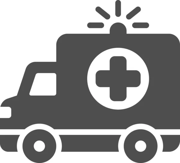 Ambulans Acil Servis Simgesi — Stok Vektör
