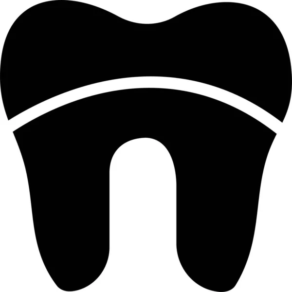 Limpieza Icono Salud Del Hilo Dental Estilo Sólido — Archivo Imágenes Vectoriales