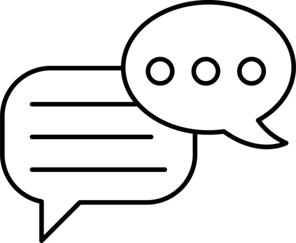 Discussie Bubble Chat Pictogram — Stockvector