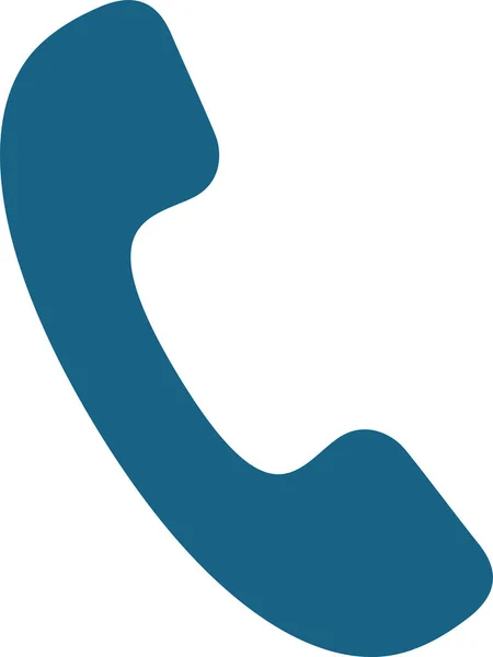 Иконка Стационарного Телефона Твердом Стиле — стоковый вектор