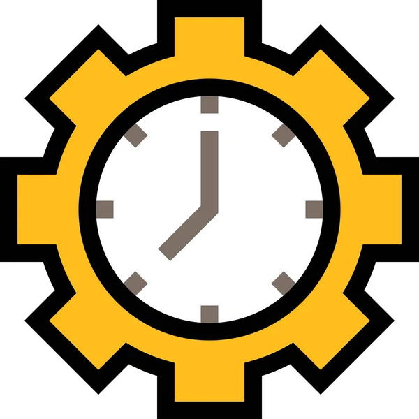 Productivity Business Management Icon Filled Outline Style — Stock vektor