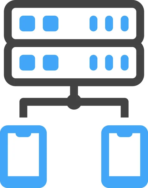 Datenbank Server Netzwerk Symbol — Stockvektor