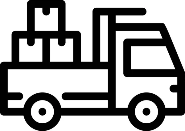 Industries Usine Icône Logistique — Image vectorielle
