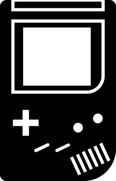 Icône Jeu Évolution Console Dans Style Solide — Image vectorielle