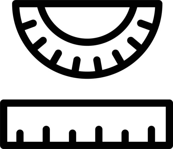 Иконка Вычисления Геометрии Стиле Наброска — стоковый вектор
