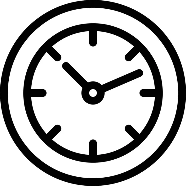 Alarm Clock Schedule Icon Outline Style — Stock Vector