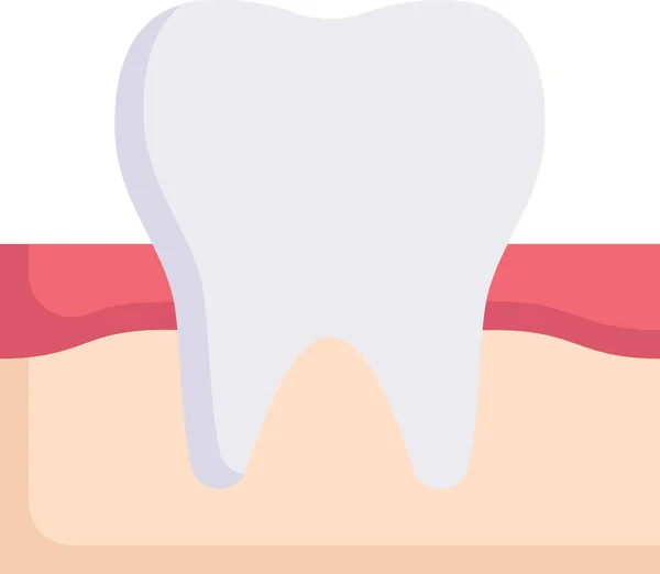 Anatomia Biologia Ícone Dental —  Vetores de Stock