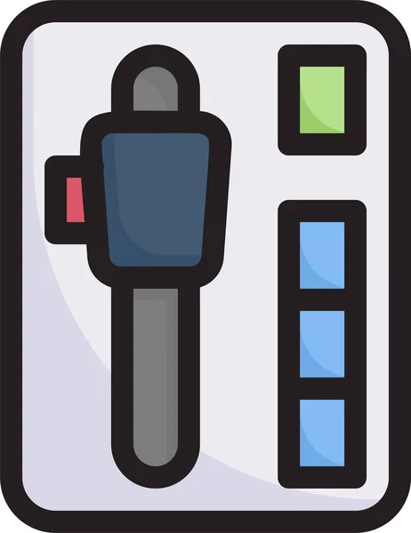 Accesorios Transmisión Automática Icono Automotriz — Vector de stock