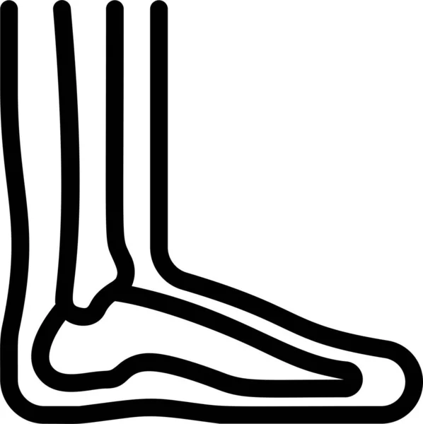Икона Анатомических Ног — стоковый вектор