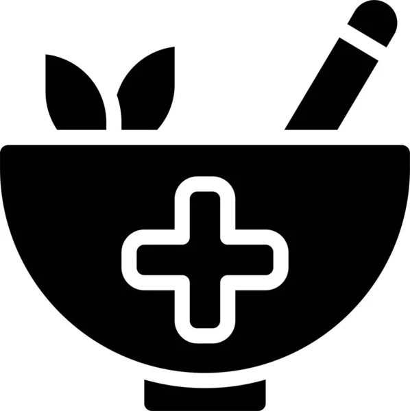 Alternative Medicine Healthy Herbal Icon Hospitals Healthcare Category — Stock Vector