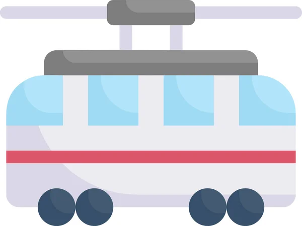 Automotive Machine Railroad Icoon Voertuigen Modi Vervoer Categorie — Stockvector