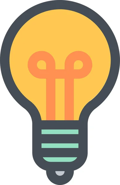 Bulb Business Company Icon Filled Outline Style — Stock vektor