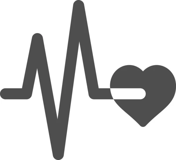 Puls Herzfrequenz Herzschlag Symbol — Stockvektor