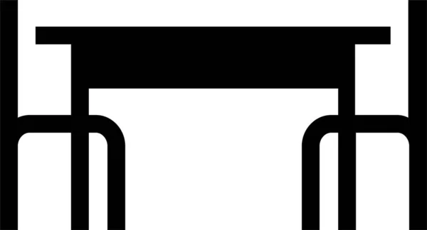Стільці Декор Меблів Значок Суцільному Стилі — стоковий вектор
