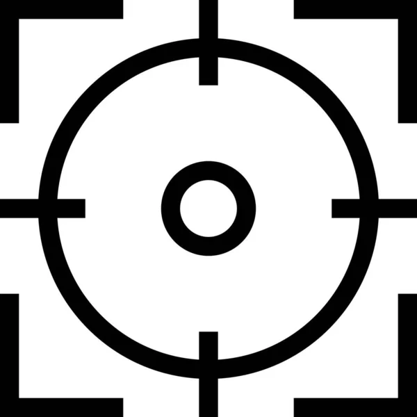 Cible Focus Objectif Icône — Image vectorielle