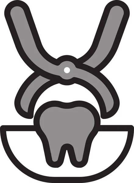 Значок Стоматолога Клініки Стоматолога Заповненому Стилі — стоковий вектор