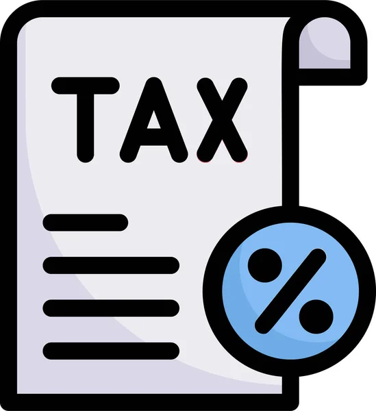 Big Taxes Business Document Icon Business Management Category — Stock vektor