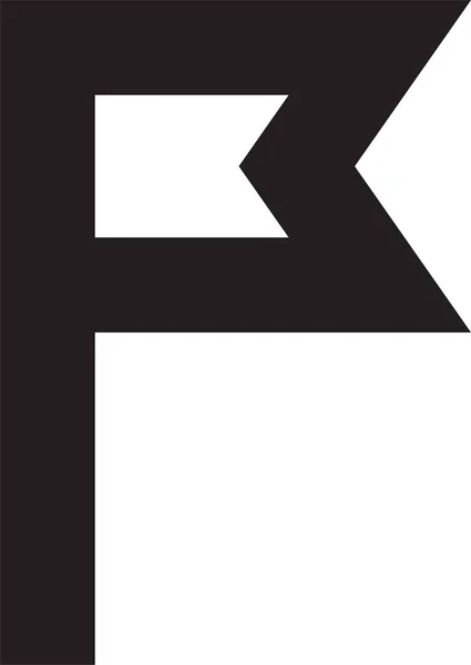 Значок Значка Прапора Приятеля Стилі Контурів — стоковий вектор