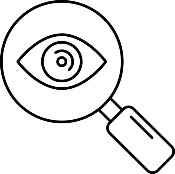 Search Eye View Icon — Stock vektor