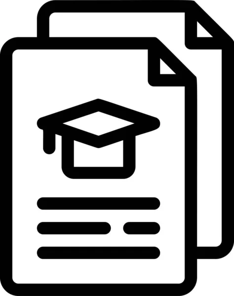 Documentare Icona Dell Istruzione Learning Nella Categoria Istruzione Scuola Apprendimento — Vettoriale Stock