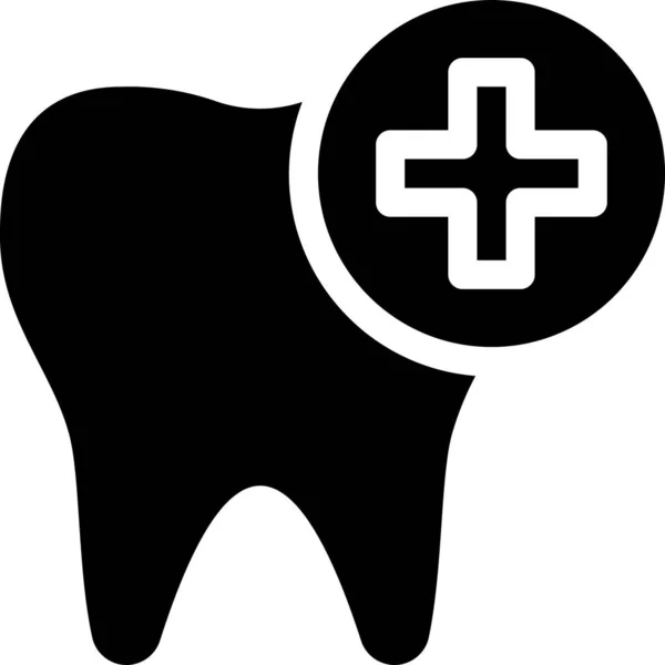 Saúde Dentária Tratamento Dentário Ícone Tratamento Dentário —  Vetores de Stock