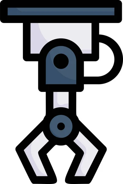 Gyári Ipari Robot Kar Iparágak Ikon — Stock Vector